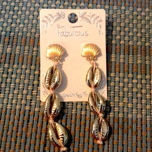 Boho Puka Dangling Earrings - Picture 3 of 4